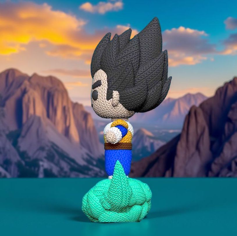 Vegeta Knitted Figure_thumbnail_2